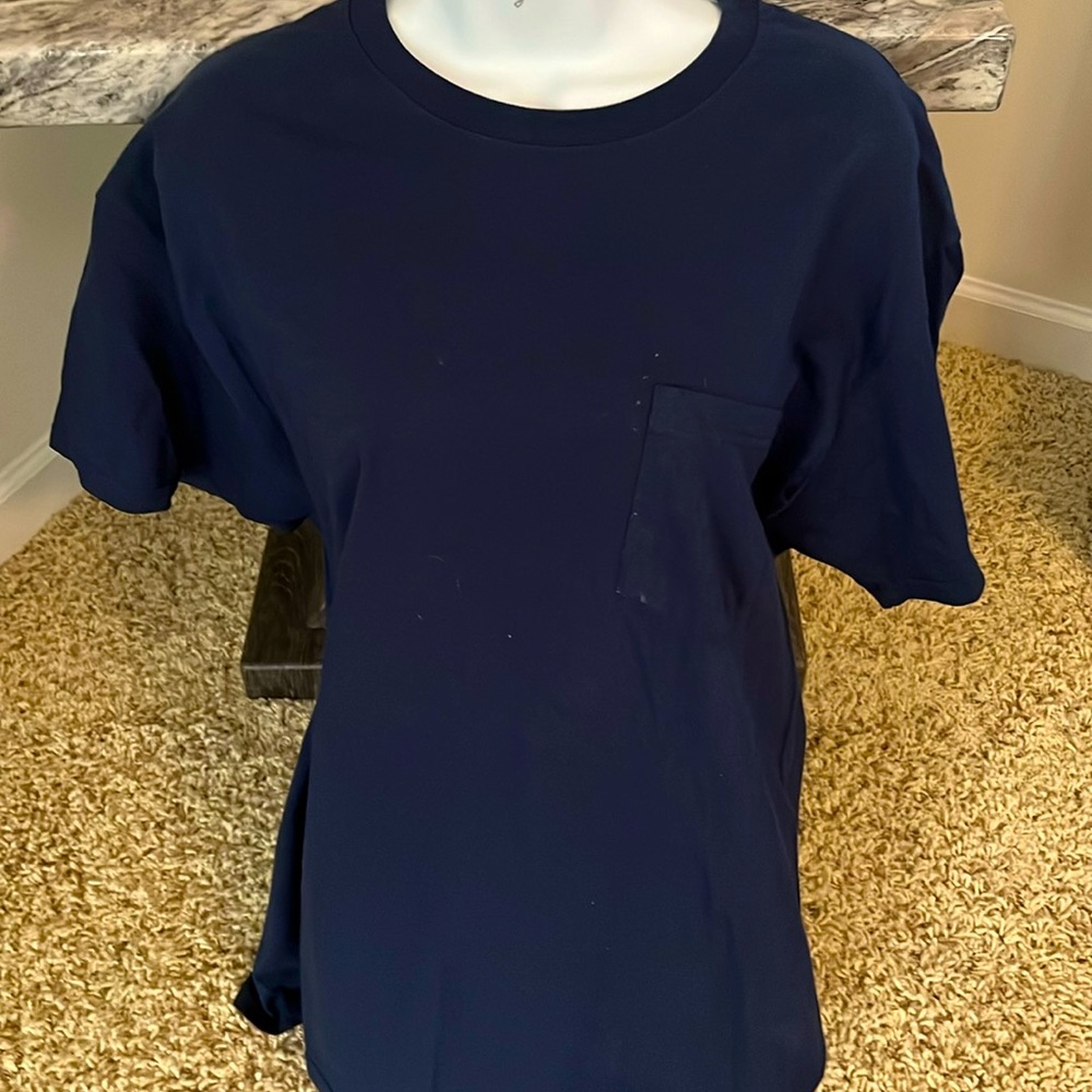 Large dark blue t-shirt
